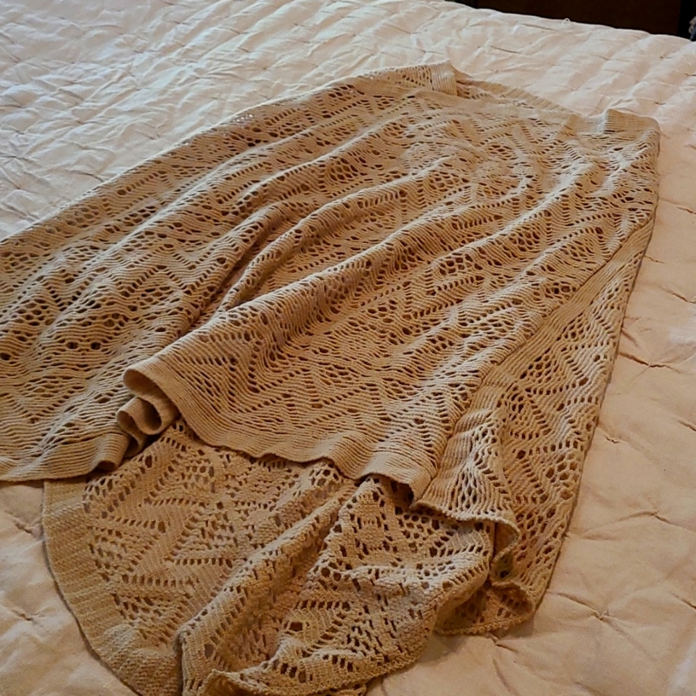Britt's Knits Tan Poncho